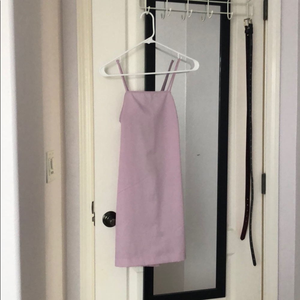 Lilac Shein Tie Back Slip Dress